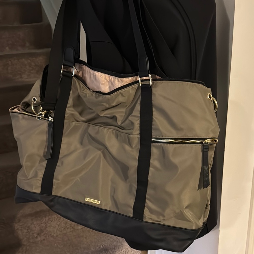 Oversized Madden Girl Tan and Black Tote